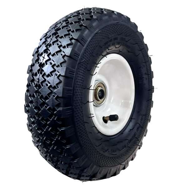 3.00-4 Inflatable Rubber Wheel with 5/8 Inch Axle Bore PR1016