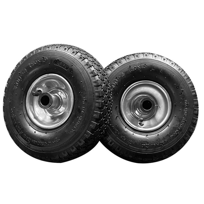 10x3.00-4 air filled pneumatic hand trolley wheel for warehouse carts