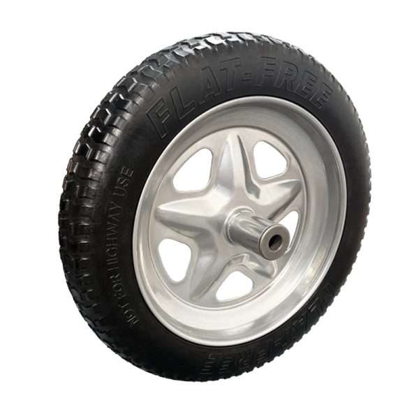 No Flat Wheelbarrow Tire 16 Inch Solid PU | RPU1604