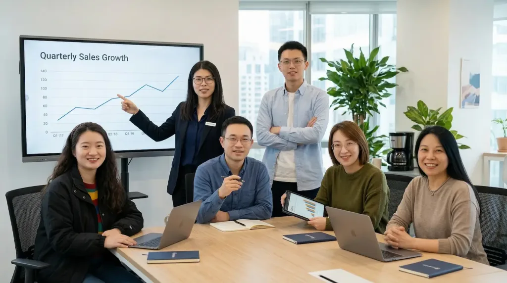 Sales group photo